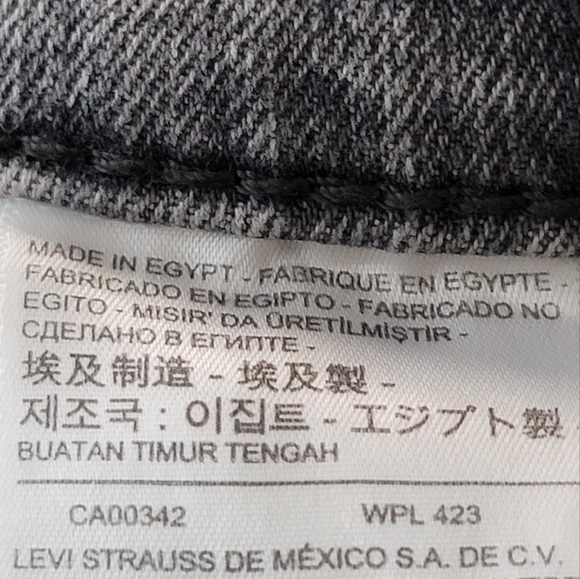 Levi's men bootcut gray jeans size 34x34 - Picture 8 of 9